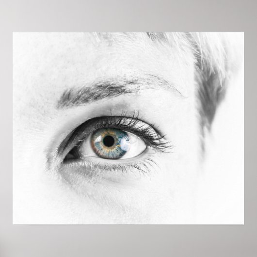 Poster Closeuse oculaire humain (Devant)