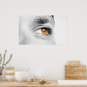 Poster Closeuse oculaire humain (Cuisine)
