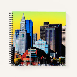 Poster cloth Face Mask van het Custom House Boston Notitieboek