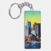 Poster cloth Face Mask van het Custom House Boston Sleutelhanger (Voorkant Links)