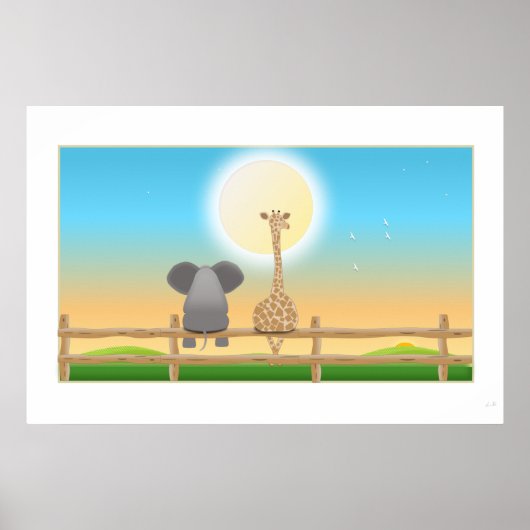 Poster clôture avec vue (Devant)