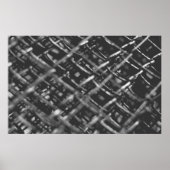 Poster Clôture de chaîne grise (Devant)