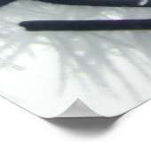Poster Clôture de chaînette noire et blanche (Coin)
