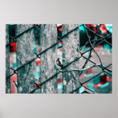 Poster Clôture de cimetière 3D (Devant)