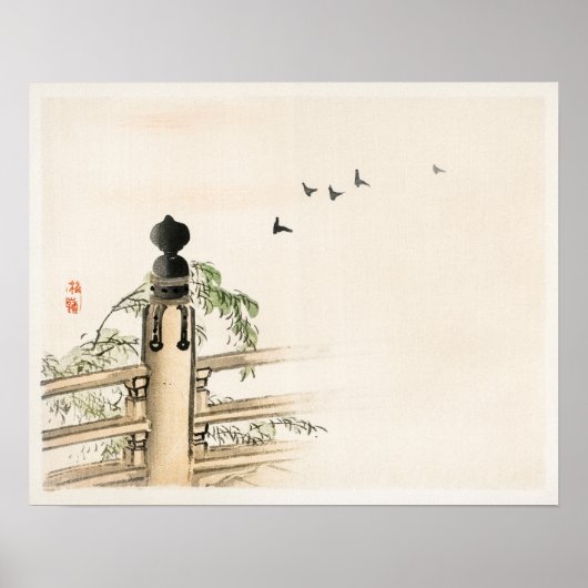 Poster Clôture de Kōno Bairei (1844-1895) (Devant)