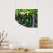 Poster Clôture du jardin en métal vintage (Cuisine)