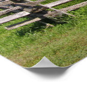 Poster Clôture du rail de fractionnement (Coin)