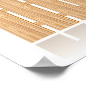 Poster Clôture en bois (Coin)