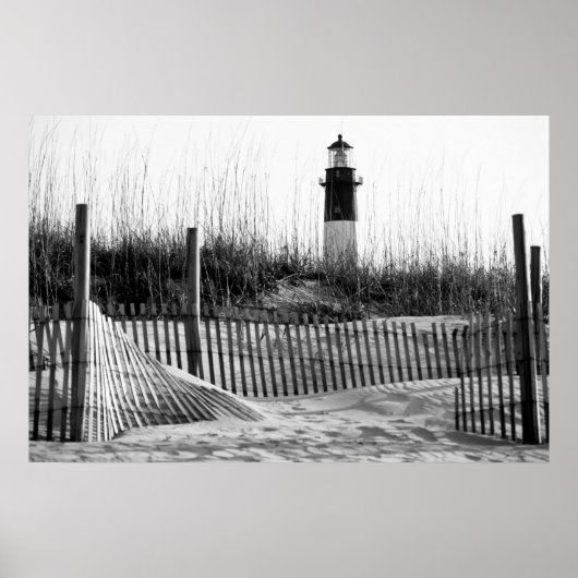 Poster Clôtures De Plage Et Phare (Devant)