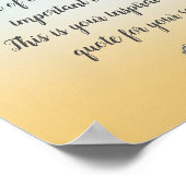 Poster Clouages de typographie de script de devis personn (Coin)