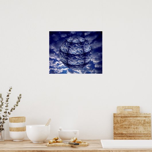 Poster Cloud 3D Abstrait (Cuisine)