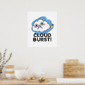 Poster Cloud Burny Funny Cloud Fart Pun (Cuisine)