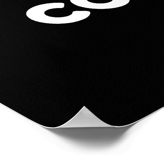Poster Cloud Computing Ordinateur Météo Pun Dark BG (Coin)