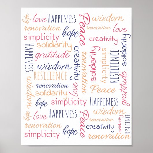 Poster Cloud de balise Mots positifs Meilleur Vendeur (Devant)