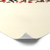 Poster Cloud de mots d'amour profond - Romantique (Coin)