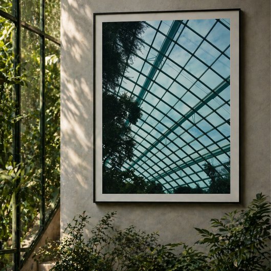 Poster Cloud Forest Glass Dome Interior