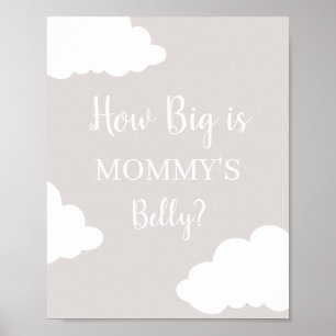 Poster Cloud How Big is Mommy's Belly Signe