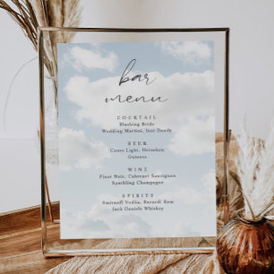 Poster Cloud Neuf Thème Cloud 9 Bar Menu