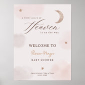 Poster Clouds Petit morceau de Ciel Baby shower Bienvenue (Devant)