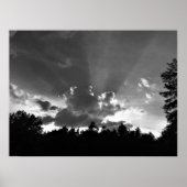Poster Cloudscape / Noir, (Devant)