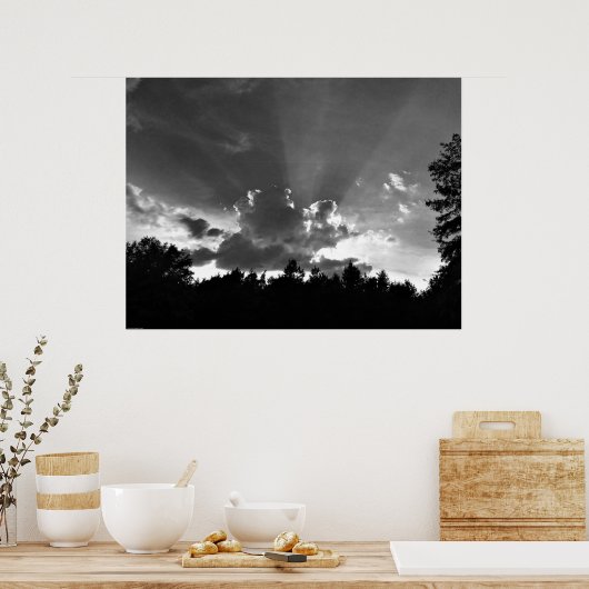 Poster Cloudscape / Noir, (Cuisine)