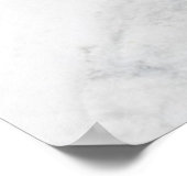 Poster Clous Noir & Marbre blanc Or Moderne Par "Nom" (Coin)