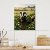 Poster Clover Badger Meadow Luck (Cuisine)