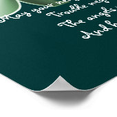 Poster Clover - Irish Proverbe Print (Coin)