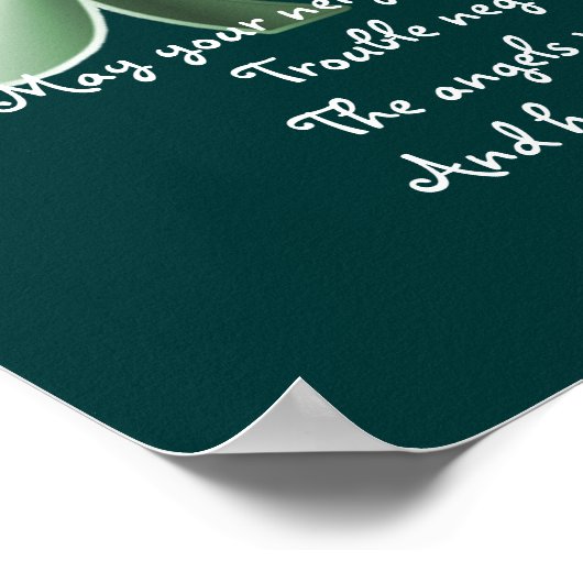 Poster Clover - Irish Proverbe Print (Coin)