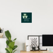 Poster Clover - Irish Proverbe Print (Bureau à domicile)