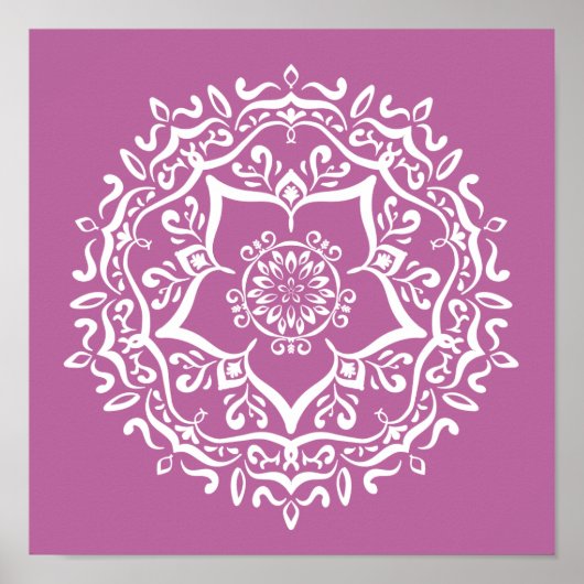 Poster Clover Mandala (Devant)