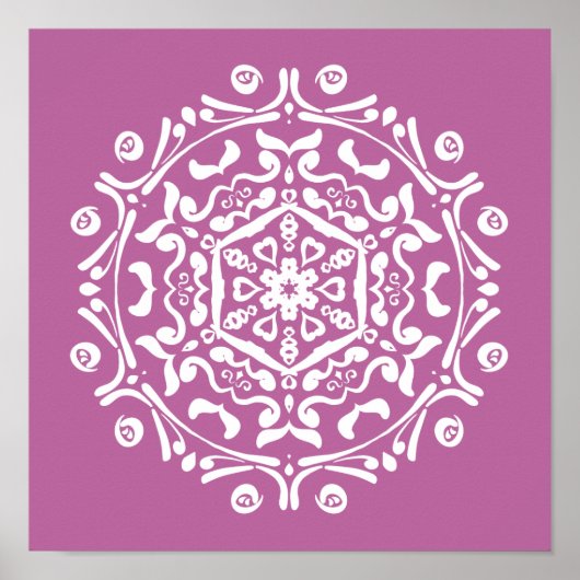 Poster Clover Mandala (Devant)