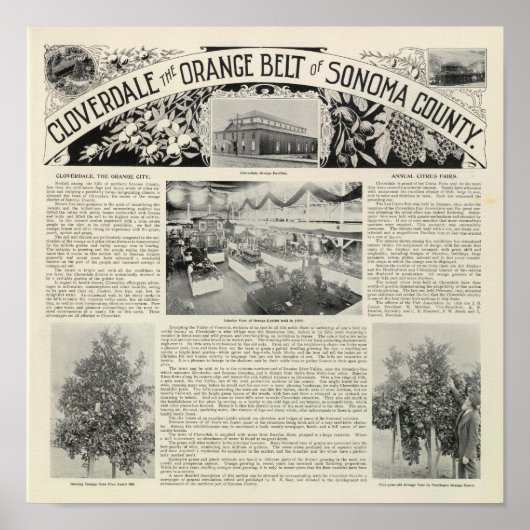 Poster Cloverdale, Californie (Devant)