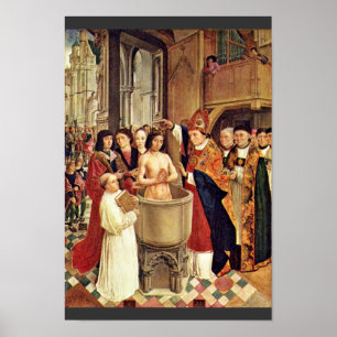 Poster Clovis' Baptême Par Meister Des Heiligen Ägidius (