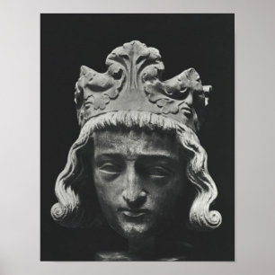 Poster Clovis II, Franc mérovingien