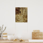 Poster Clovis porté sur son bouclier (Cuisine)