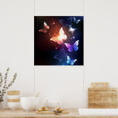 Poster Clowing Night Butterflies (Cuisine)