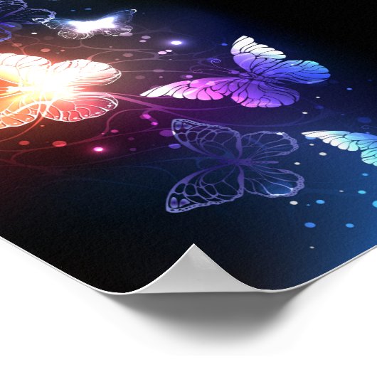 Poster Clowing Night Butterflies (Coin)