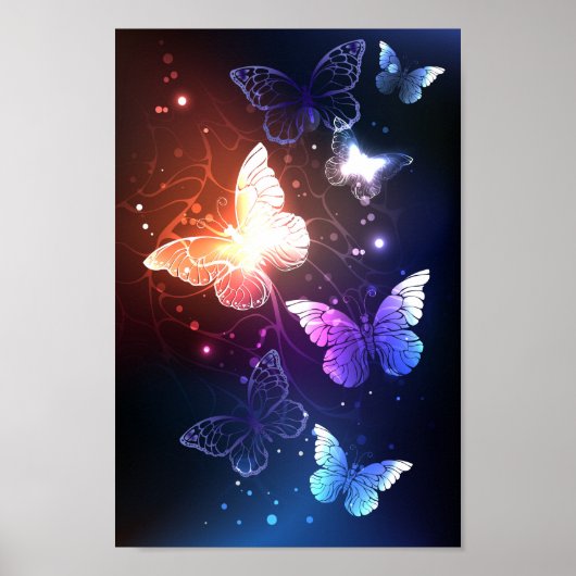 Poster Clowing Night Butterflies (Devant)