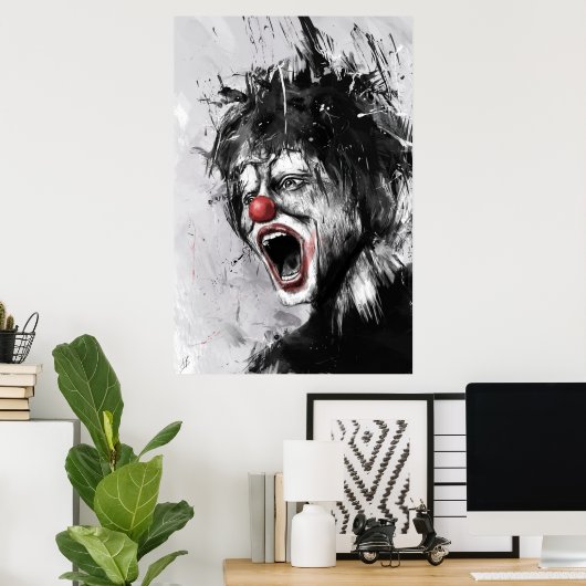 Poster clown (Bureau à domicile)