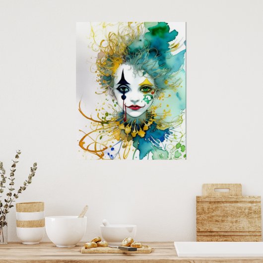 Poster clown (Cuisine)