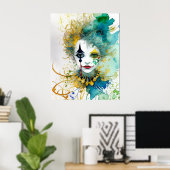 Poster clown (Bureau à domicile)