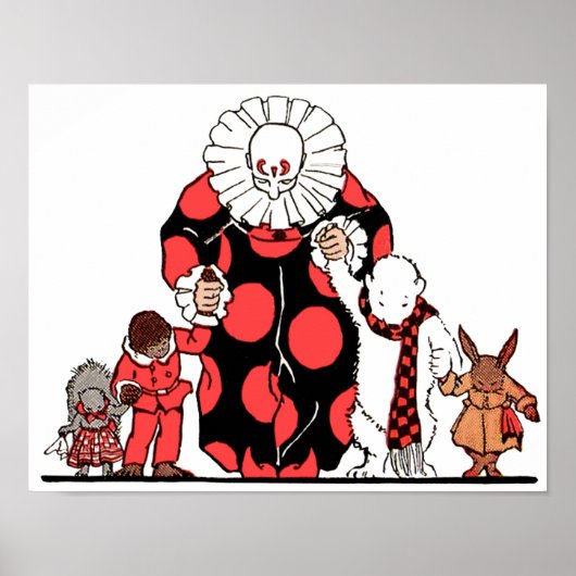 Poster clown and friends take their bow (Devant)