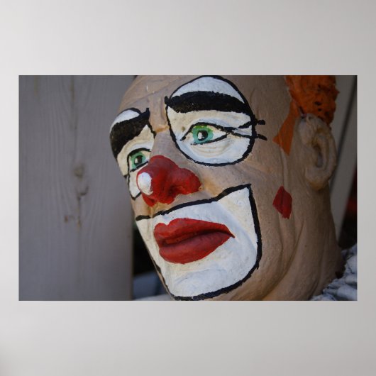 Poster Clown au regard triste (Devant)