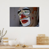 Poster Clown au regard triste (Cuisine)