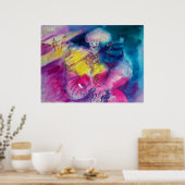 POSTER CLOWN AVEC HIBOU ET VIOLON (Cuisine)