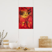 POSTER CLOWN AVEC RUBAN ROUGE (Cuisine)