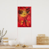 POSTER CLOWN AVEC RUBAN ROUGE (Cuisine)