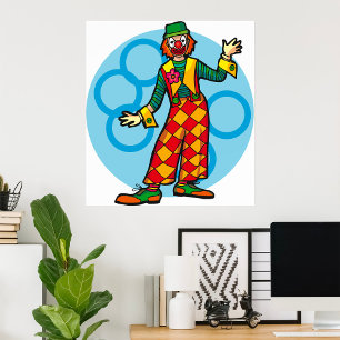 Poster Clown de Carnaval Classique