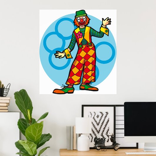 Poster Clown de Carnaval Classique